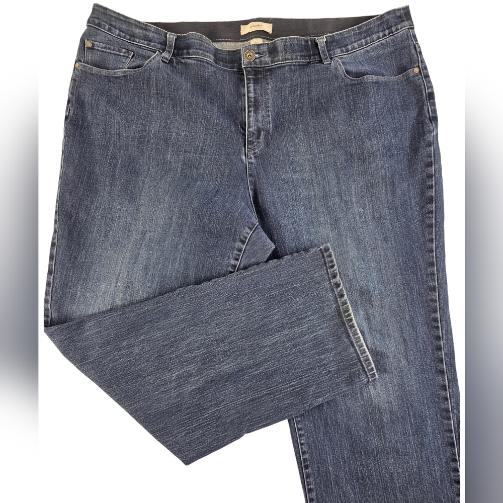 CJ Banks 24W Straight Leg Blue Jeans 3328-J